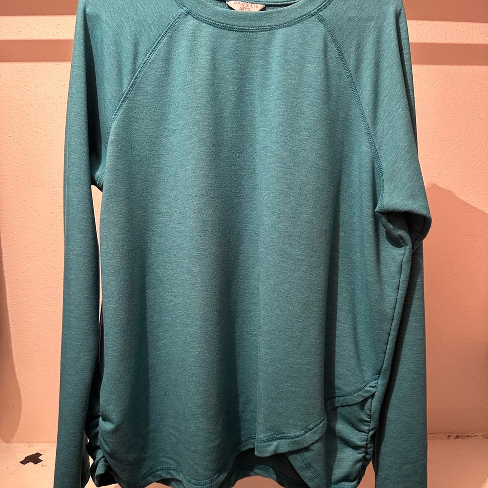 Danskin layered sweater XL Teal